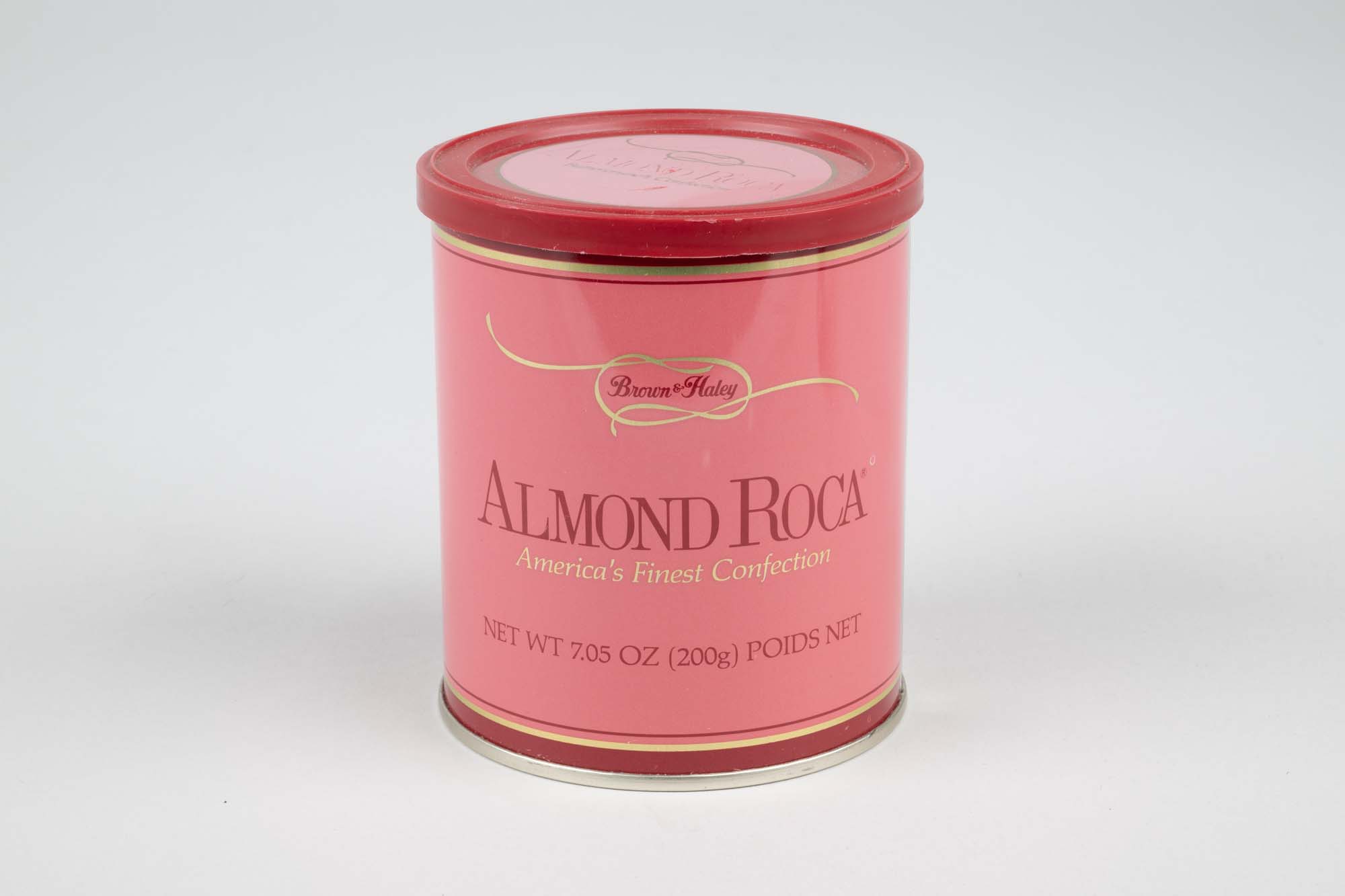 Image of Can for Brown & Haley Almond Roca candy, 1991