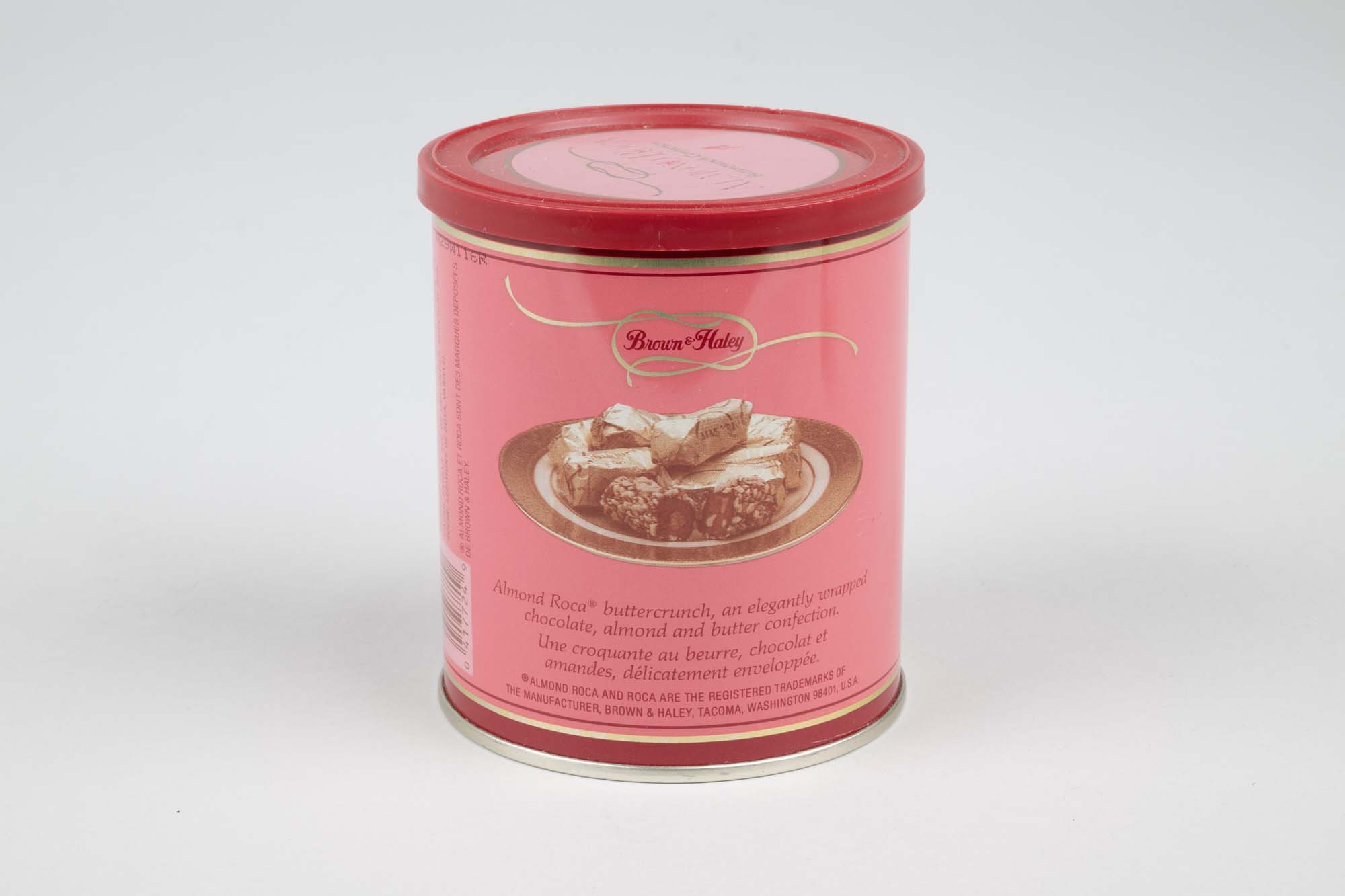 Image of Can for Brown & Haley Almond Roca candy, 1991