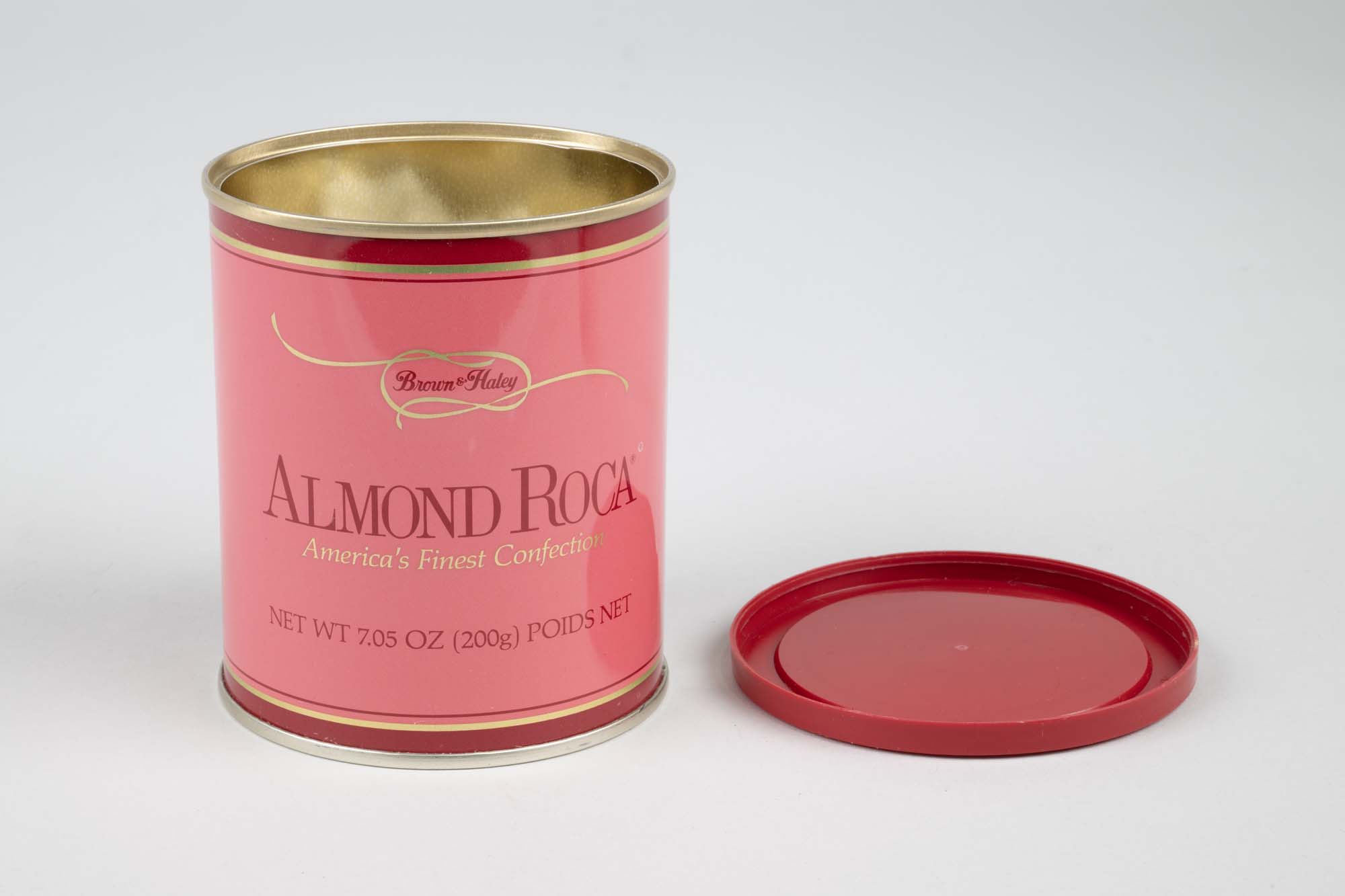 Image of Can for Brown & Haley Almond Roca candy, 1991