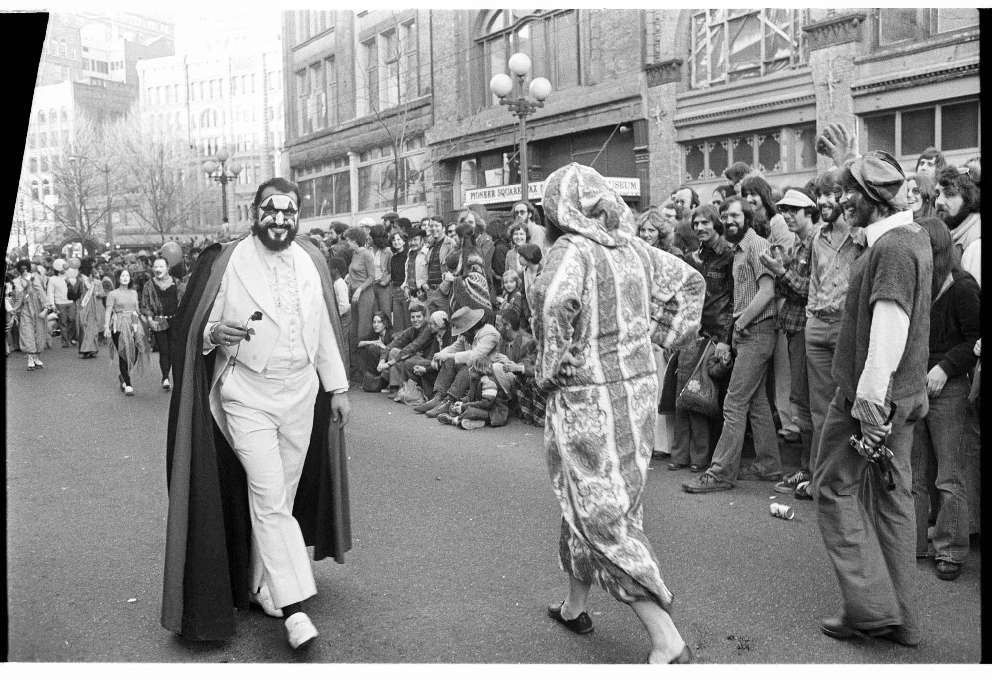 Image of Mardi Gras parade, Seattle, February 19, 1977