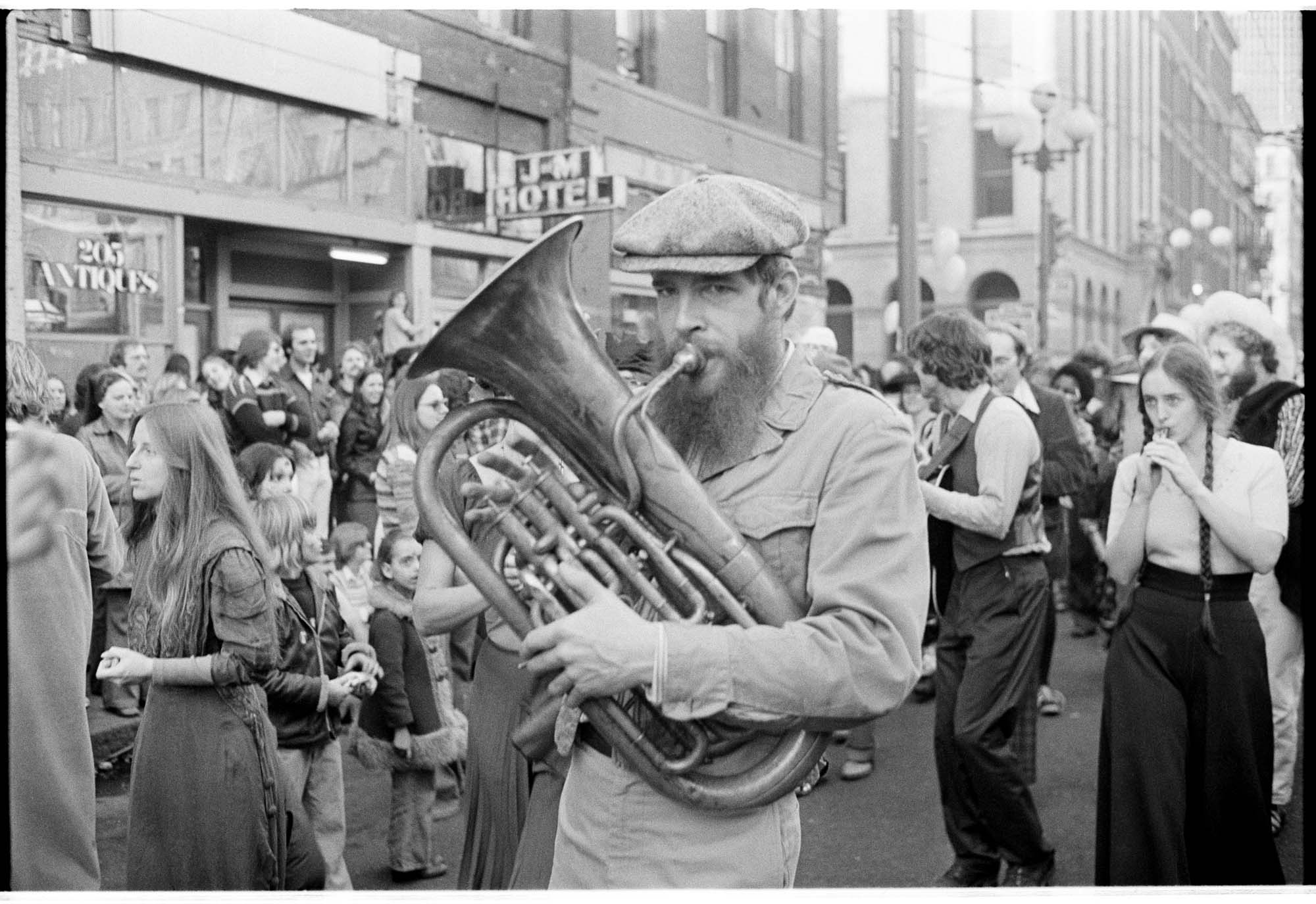 Image of Mardi Gras parade, Seattle, February 19, 1977