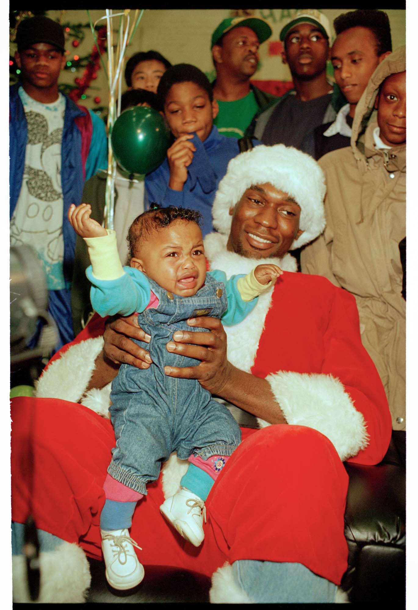 Image of Santa Kemp at the Yesler Community Center, Seattle, December 19, 1994