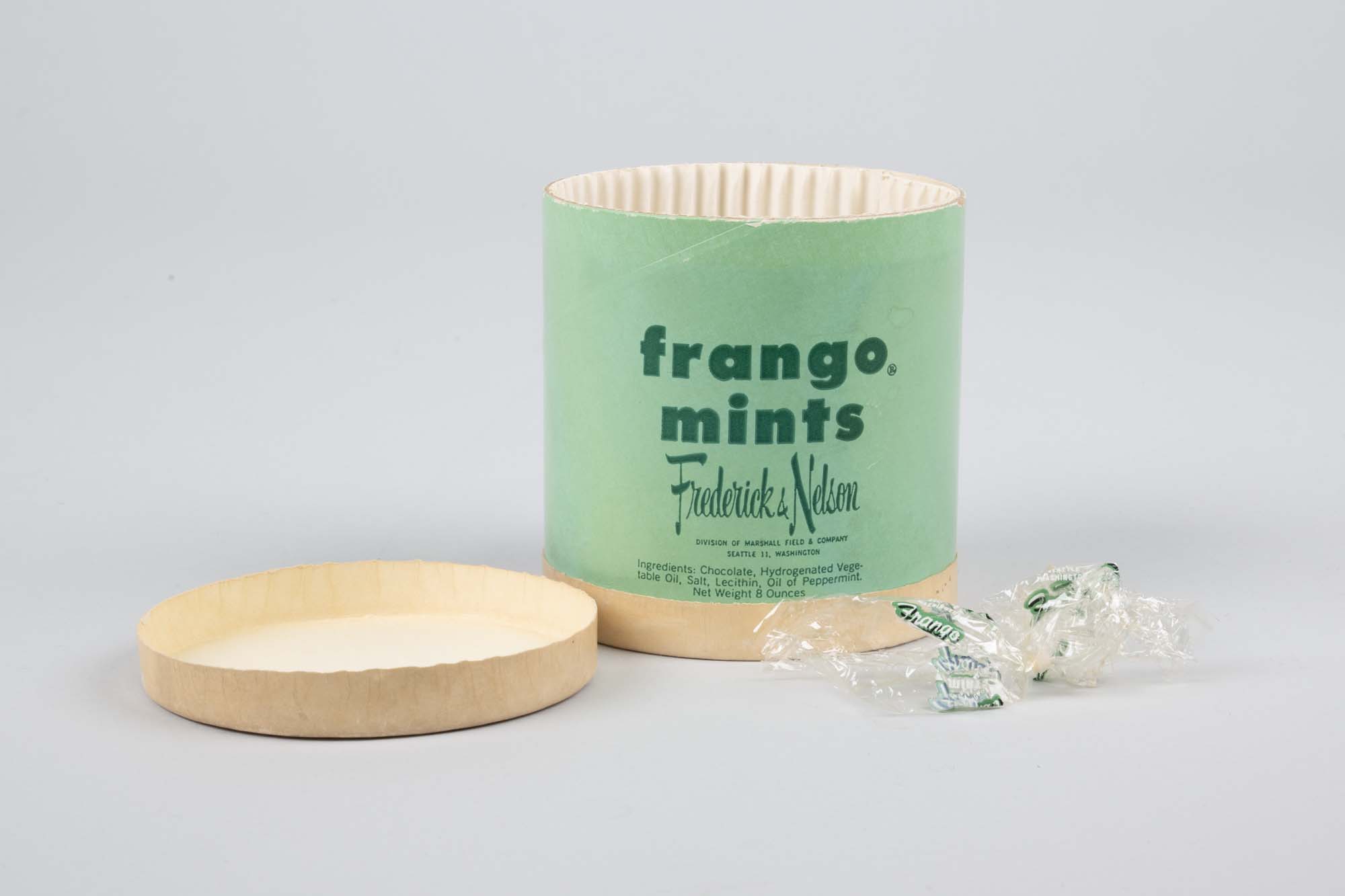 Image of Frango mints food box, ca. 1950s