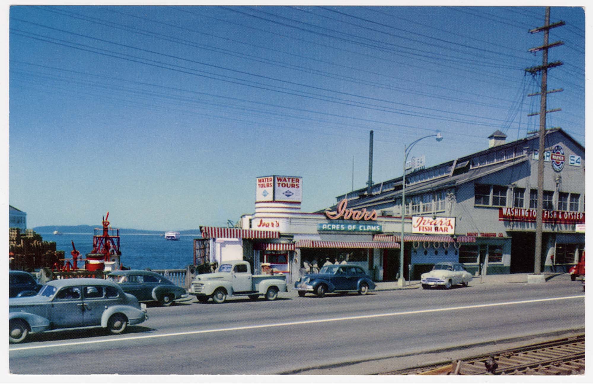 Image of Ivar's Acres of Clams and Fish Bar, Seattle, circa 1952