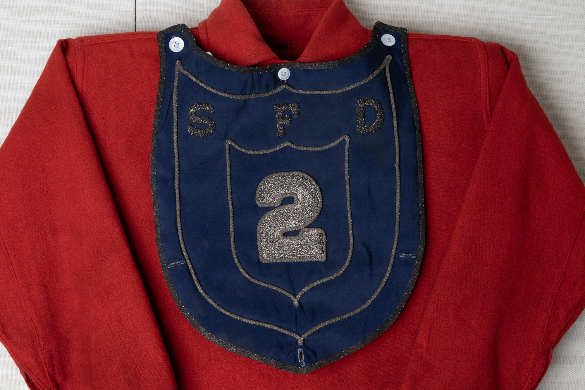 Image of Plastron or shirtfront from Seattle Fire Department, ca. 1900