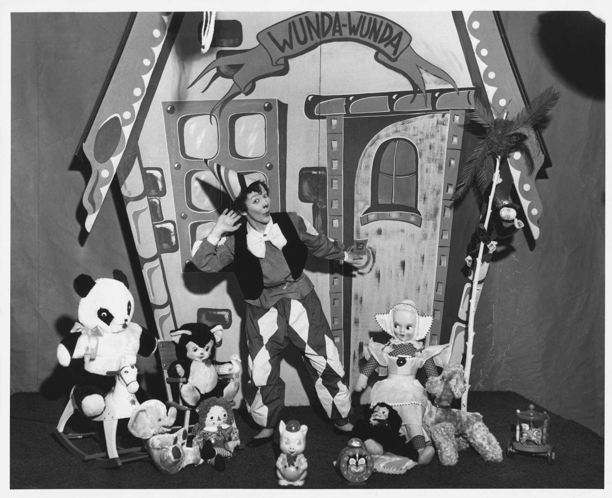Image of Ruth Prins as Wunda-Wunda, KING-TV children's program host, Seattle, circa 1955