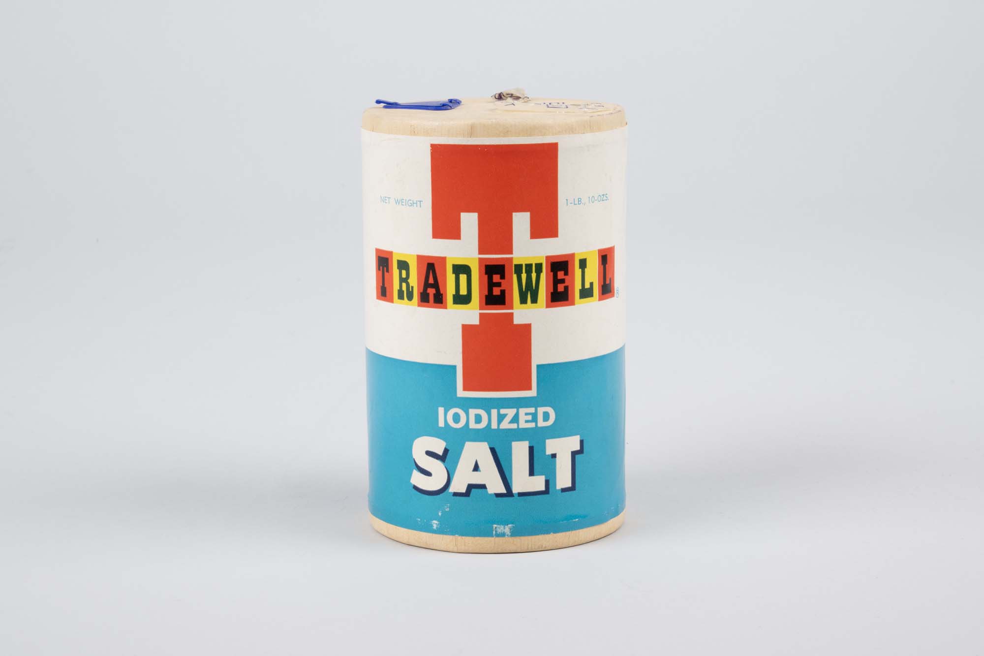 Image of Salt container from Tradewell Grocery Store in Seattle, ca. 1950s-1960s