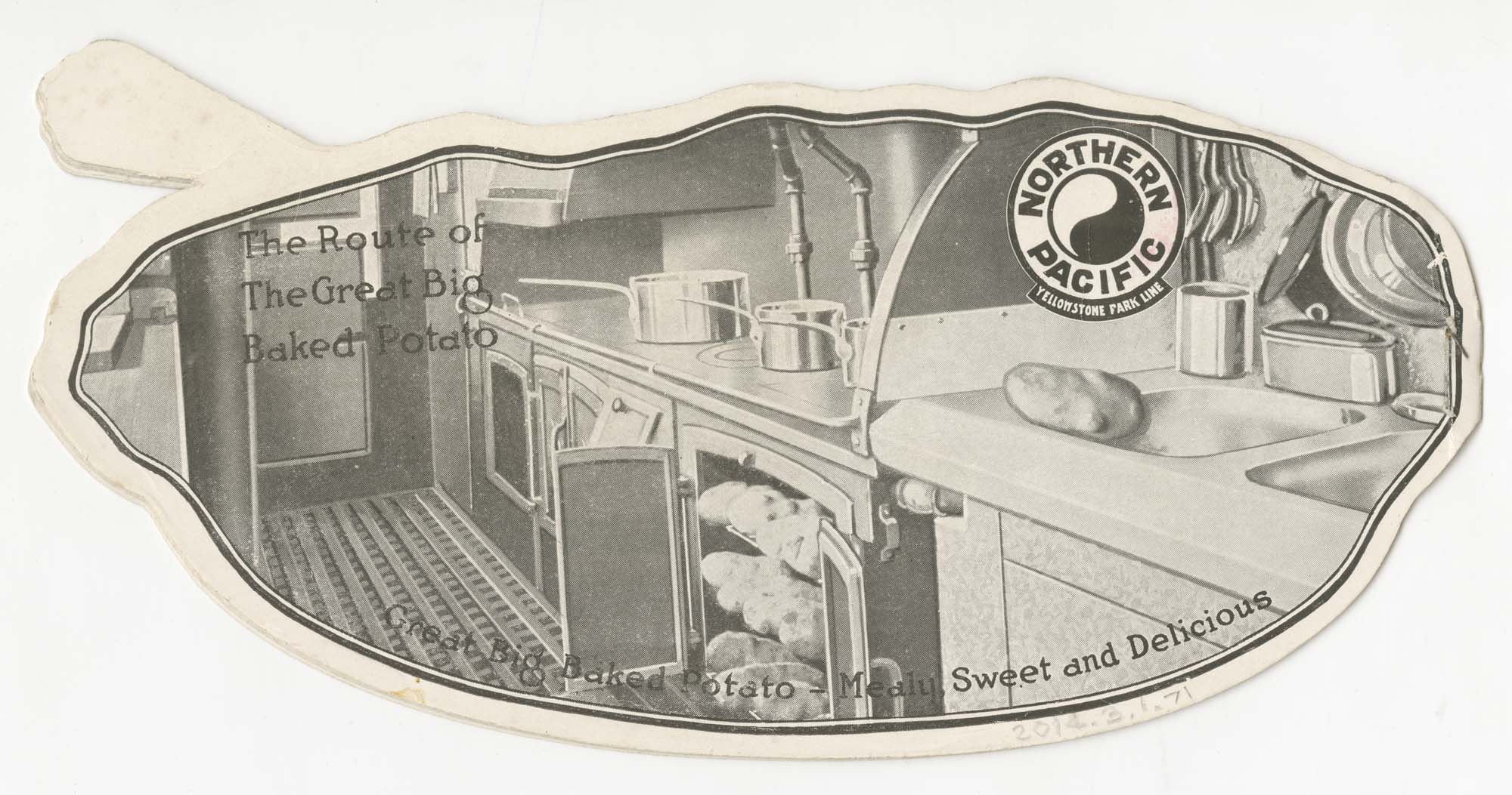 Image of Northern Pacific Railway, Yellowstone Park Line menu, circa 1910