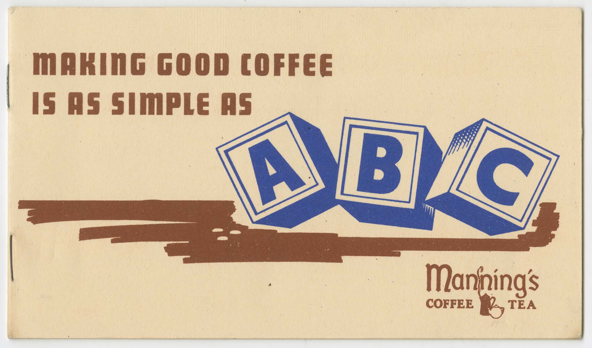 Image of Making Good Coffee Is As Simple As ABC, circa 1940
