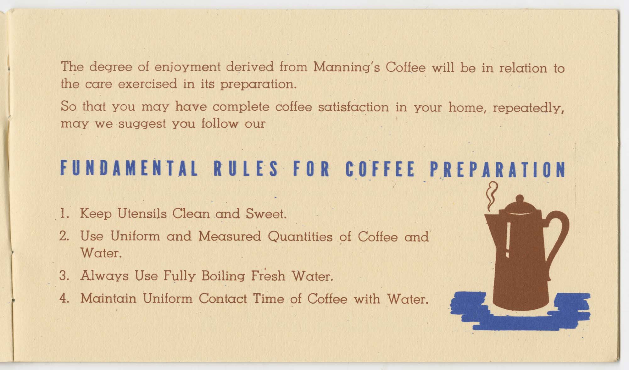 Image of Making Good Coffee Is As Simple As ABC, circa 1940