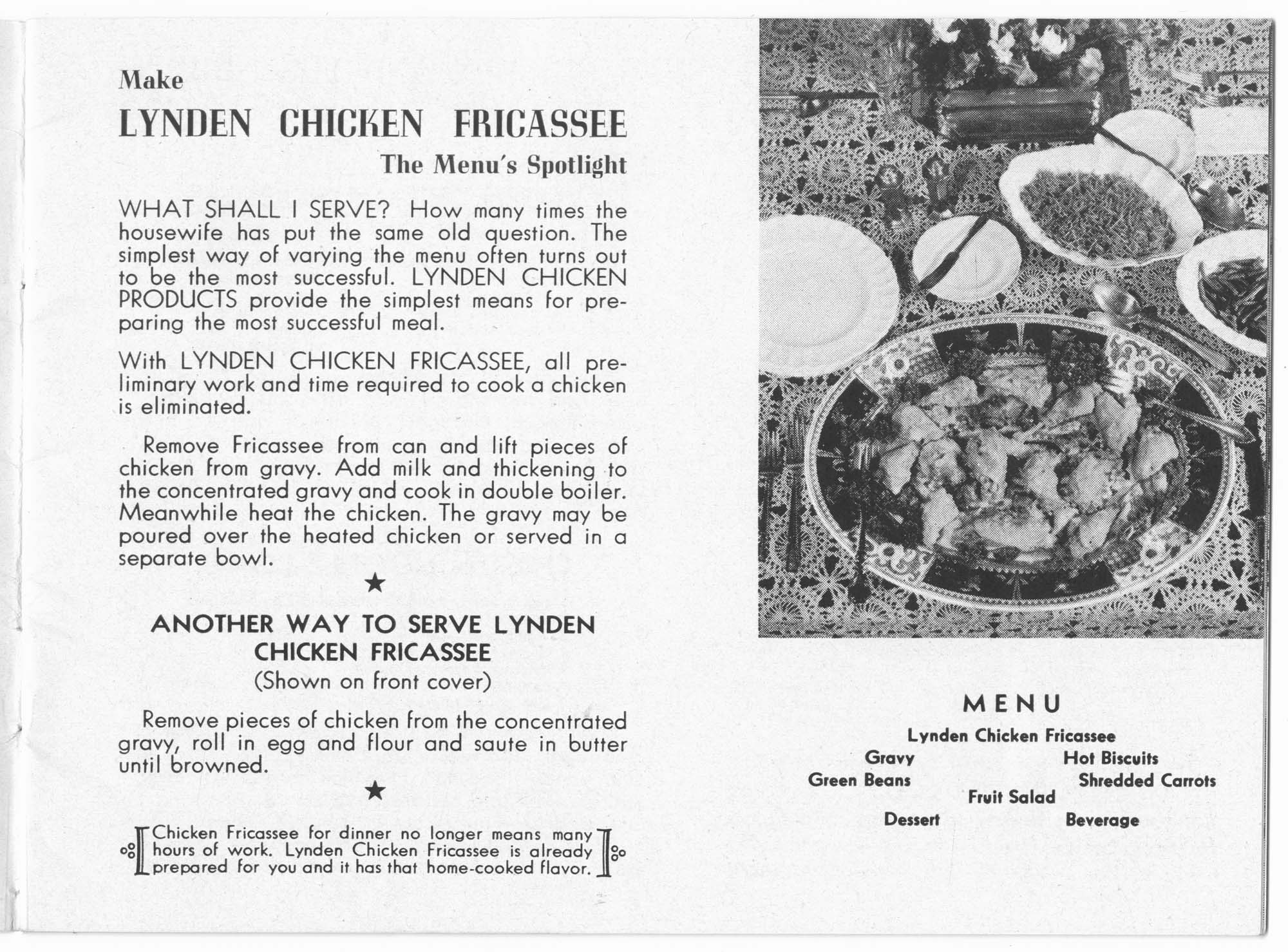 Image of The Chicken Cook Book by Lynden, circa 1935