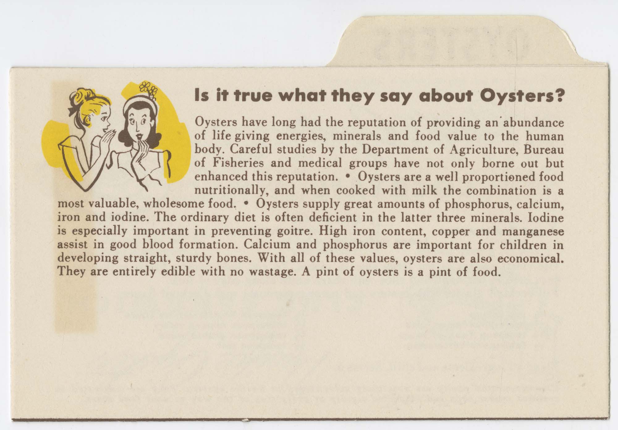 Image of 6 Famous Pacific Oyster Recipes, circa 1955