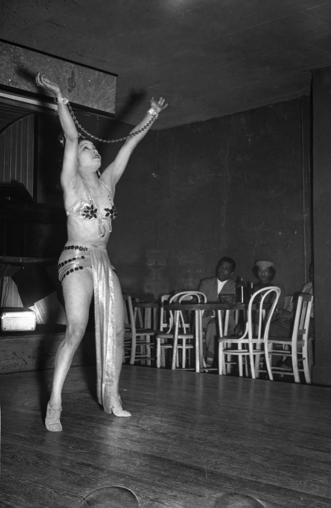 Image of Dancer at Black & Tan club, Seattle, circa 1947