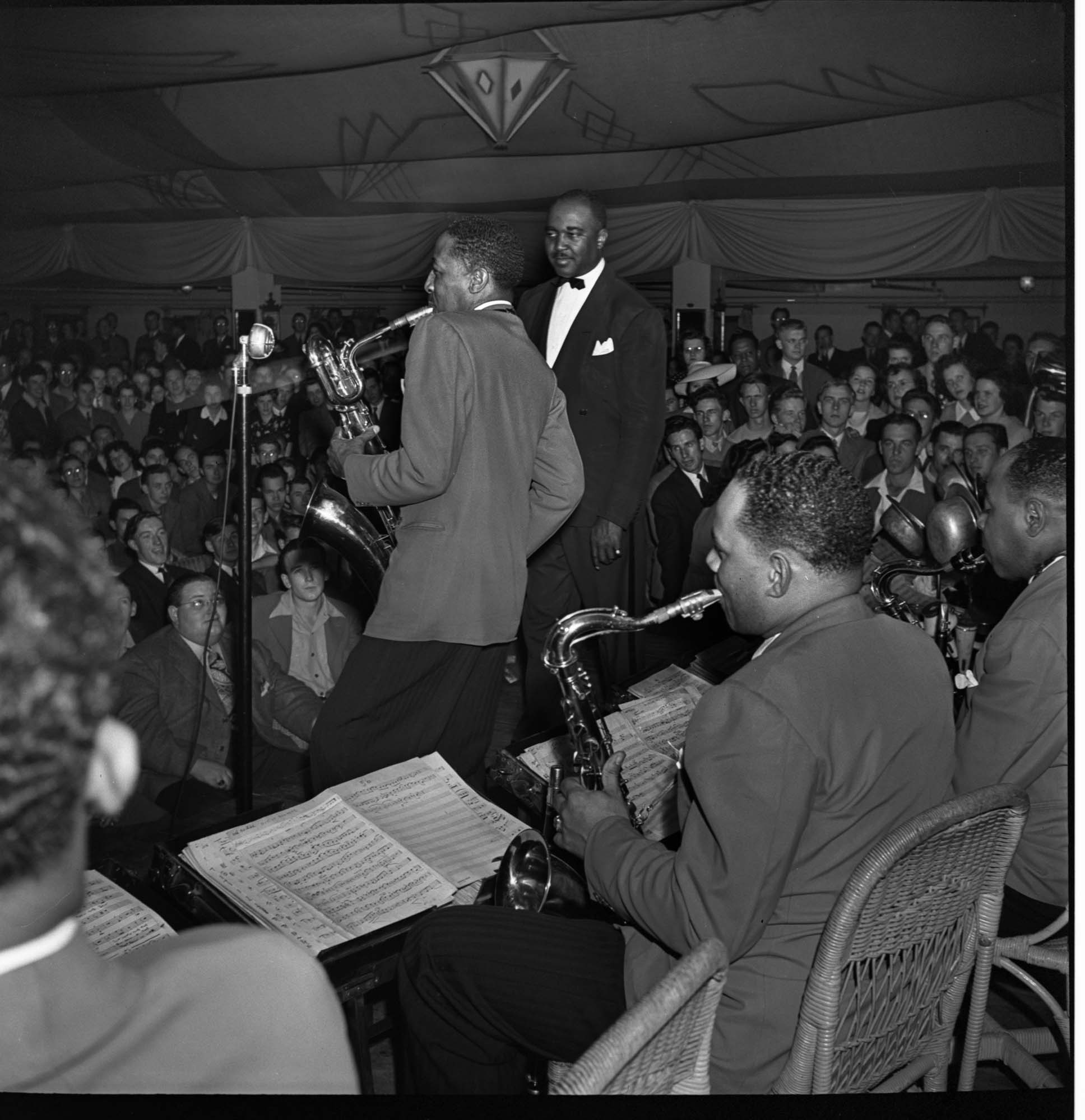 Image of Jimmie Lunceford band at the Trianon Ballroom, Seattle, circa 1947