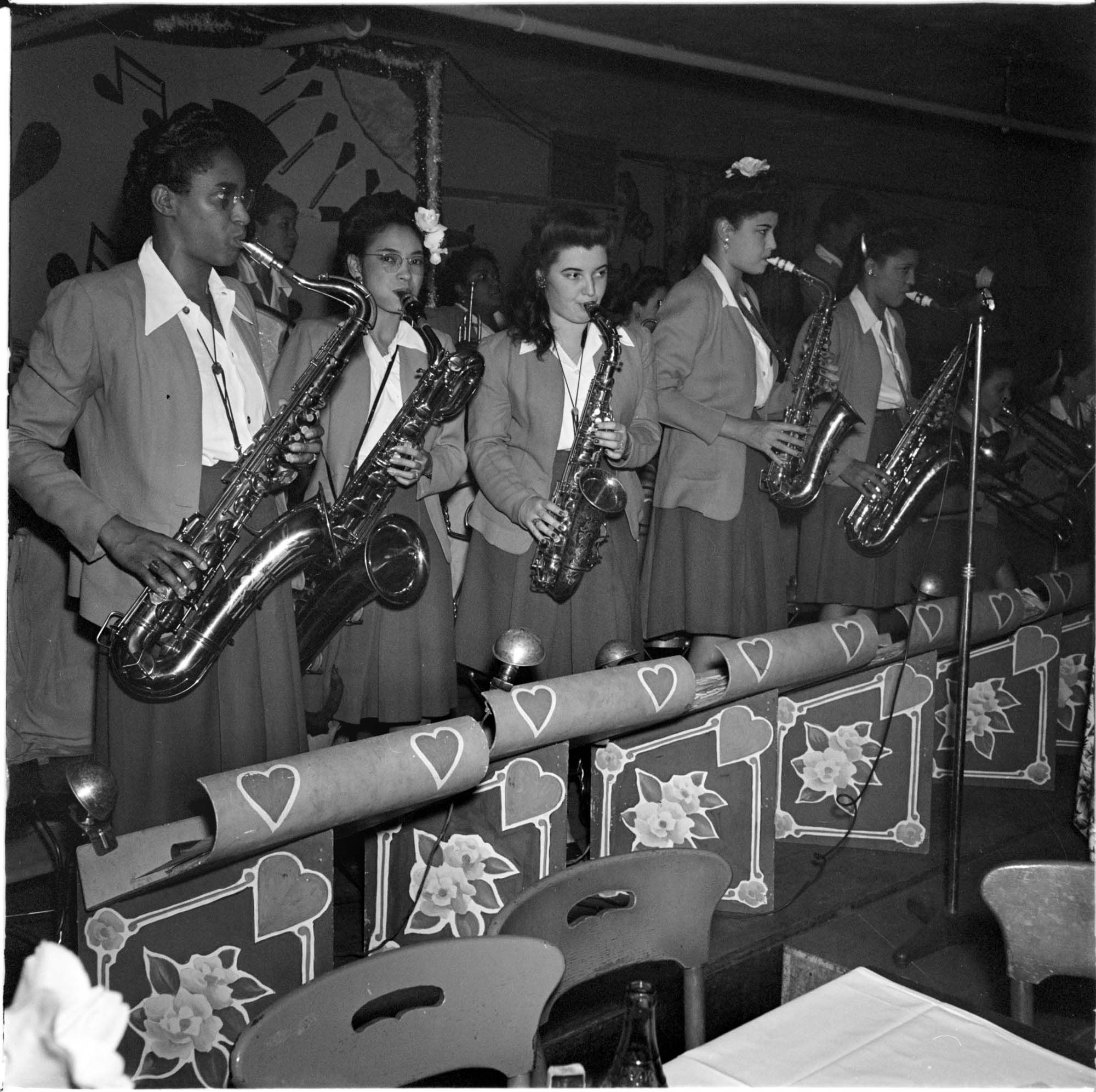 Image of International Sweethearts of Rhythm female jazz band, Seattle, September 1944