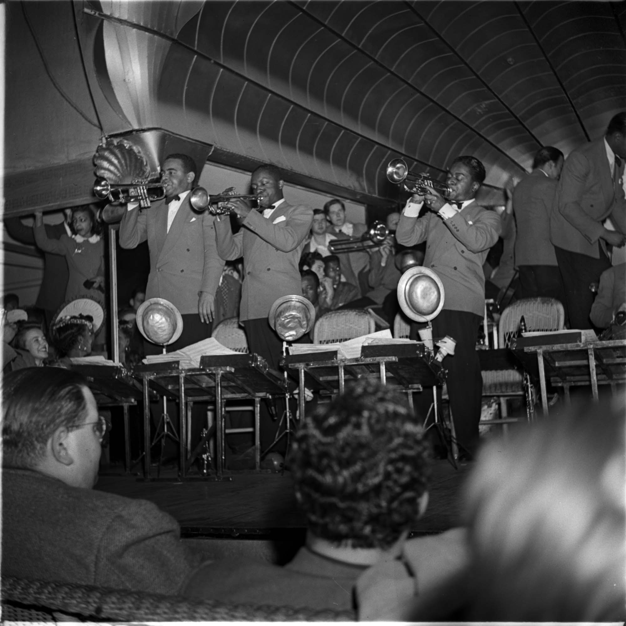 Image of Jimmie Lunceford band performing at the Trianon Ballroom, circa 1940