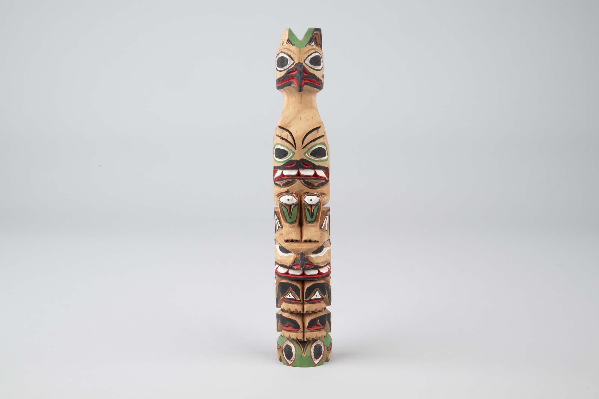 Image of Miniature totem pole carving by John T. Williams, ca. 1990-2010