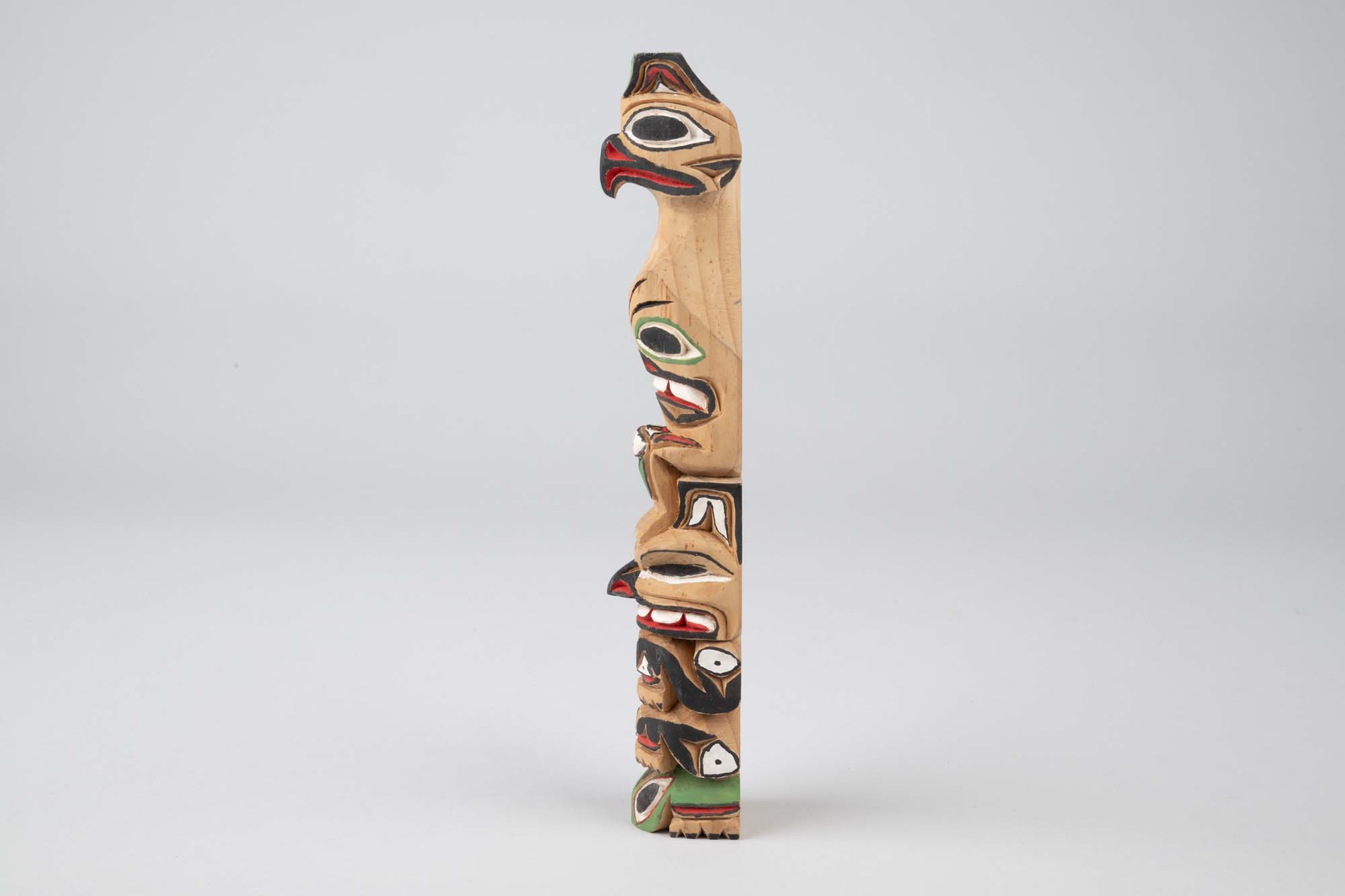 Image of Miniature totem pole carving by John T. Williams, ca. 1990-2010
