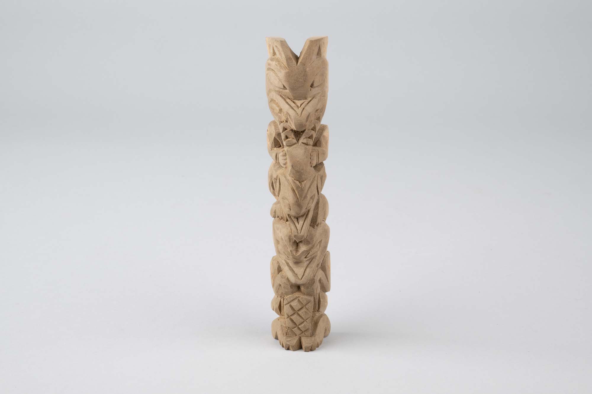 Image of Miniature totem pole carving by John T. Williams, ca. 1990-2010