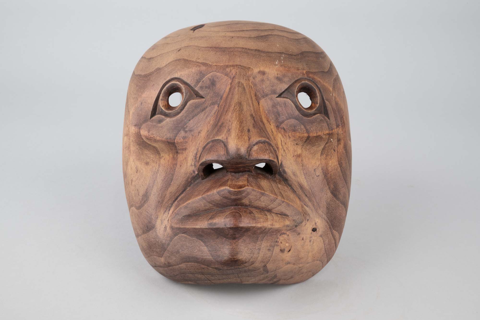 Image of Portrait Mask, Northwest Coast hand-carved alderwood by Michael Halady (Duwamish), ca. 2024