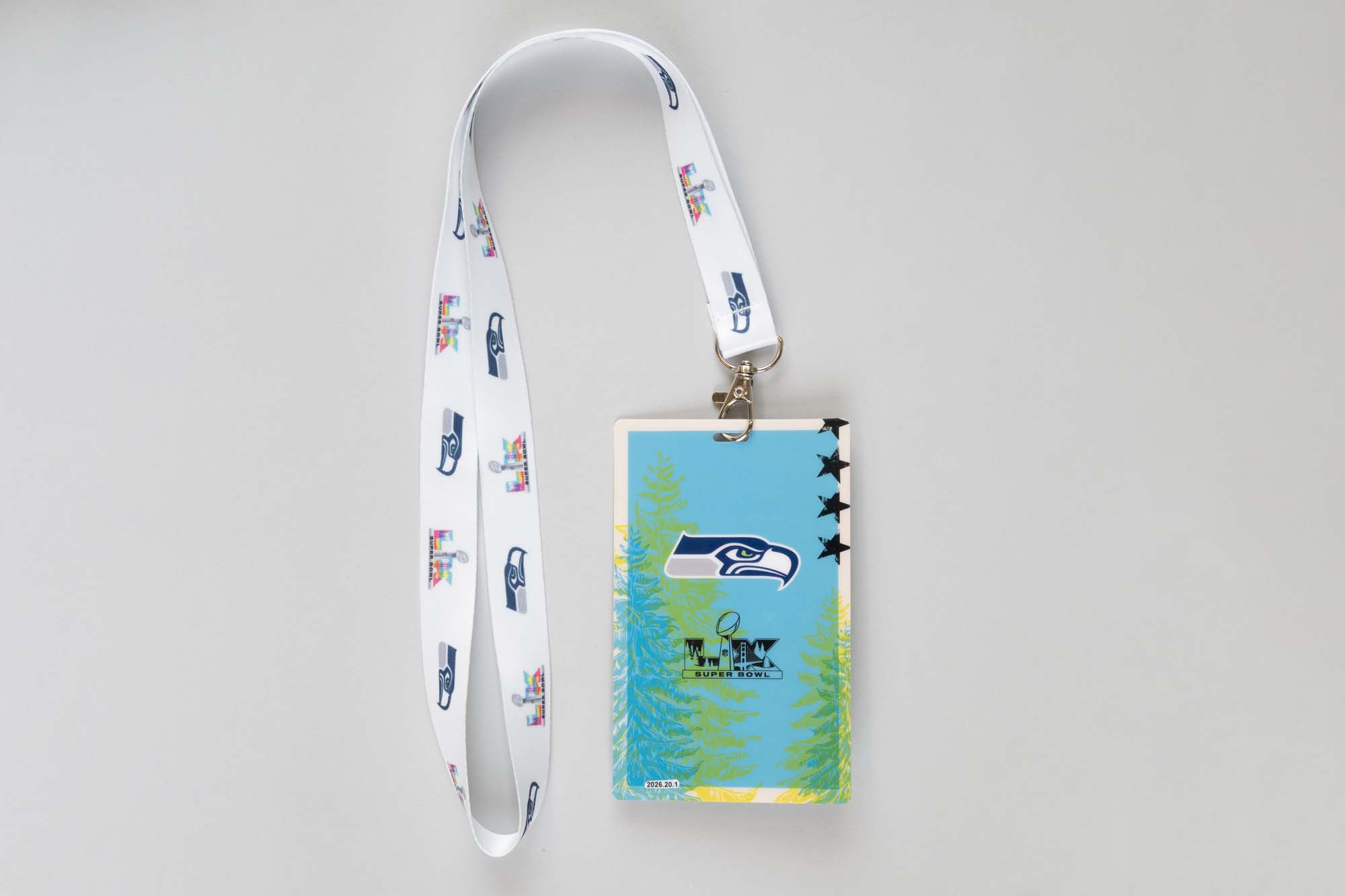 Image of Super Bowl LX Pregame Hospitality pass for member of the Seattle Seahawks Ring of Honor club, 2026