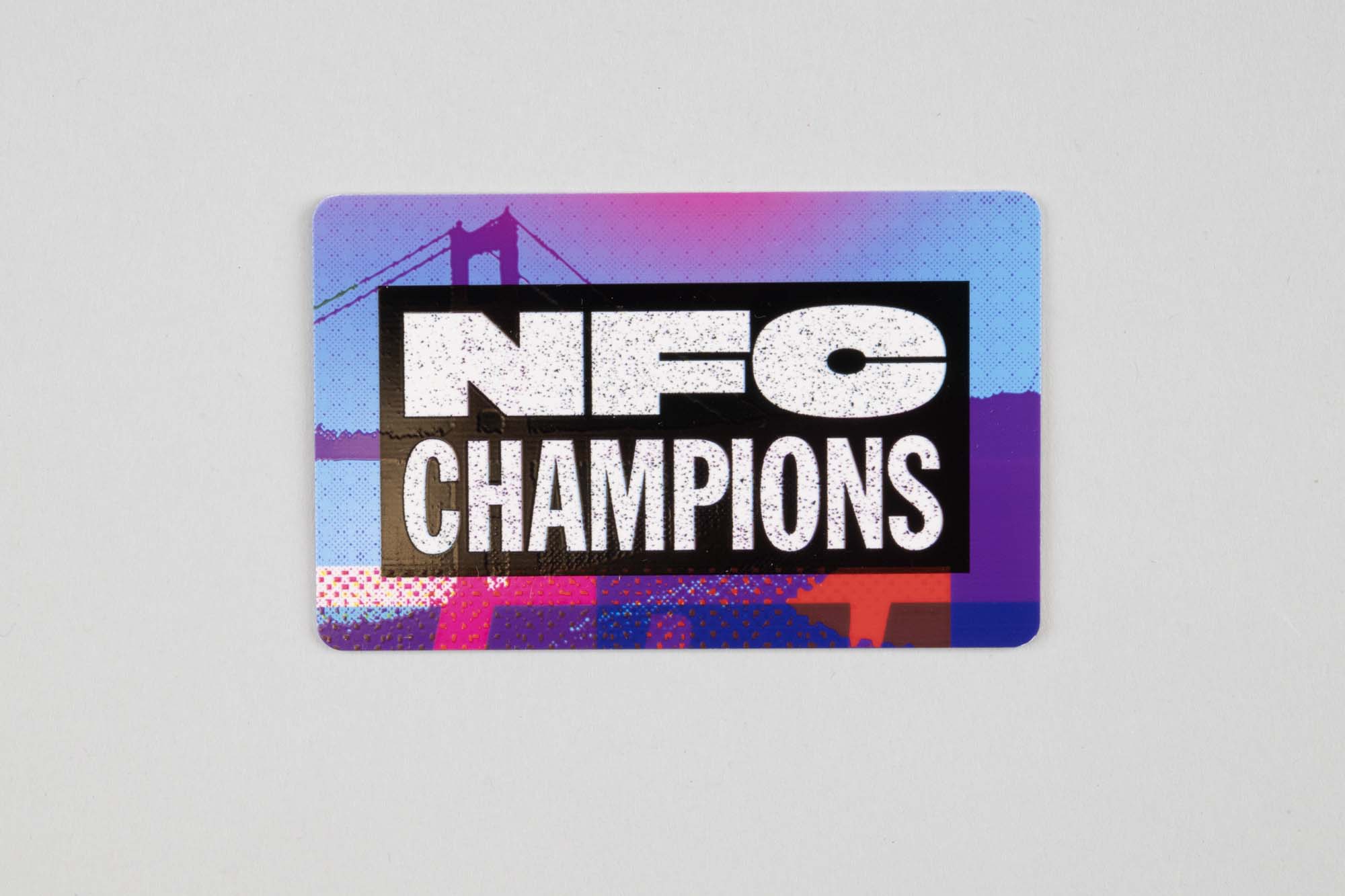 Image of Super Bowl LX NFC Champions card given to a member of the Seattle Seahawks Ring of Honor club, 2026