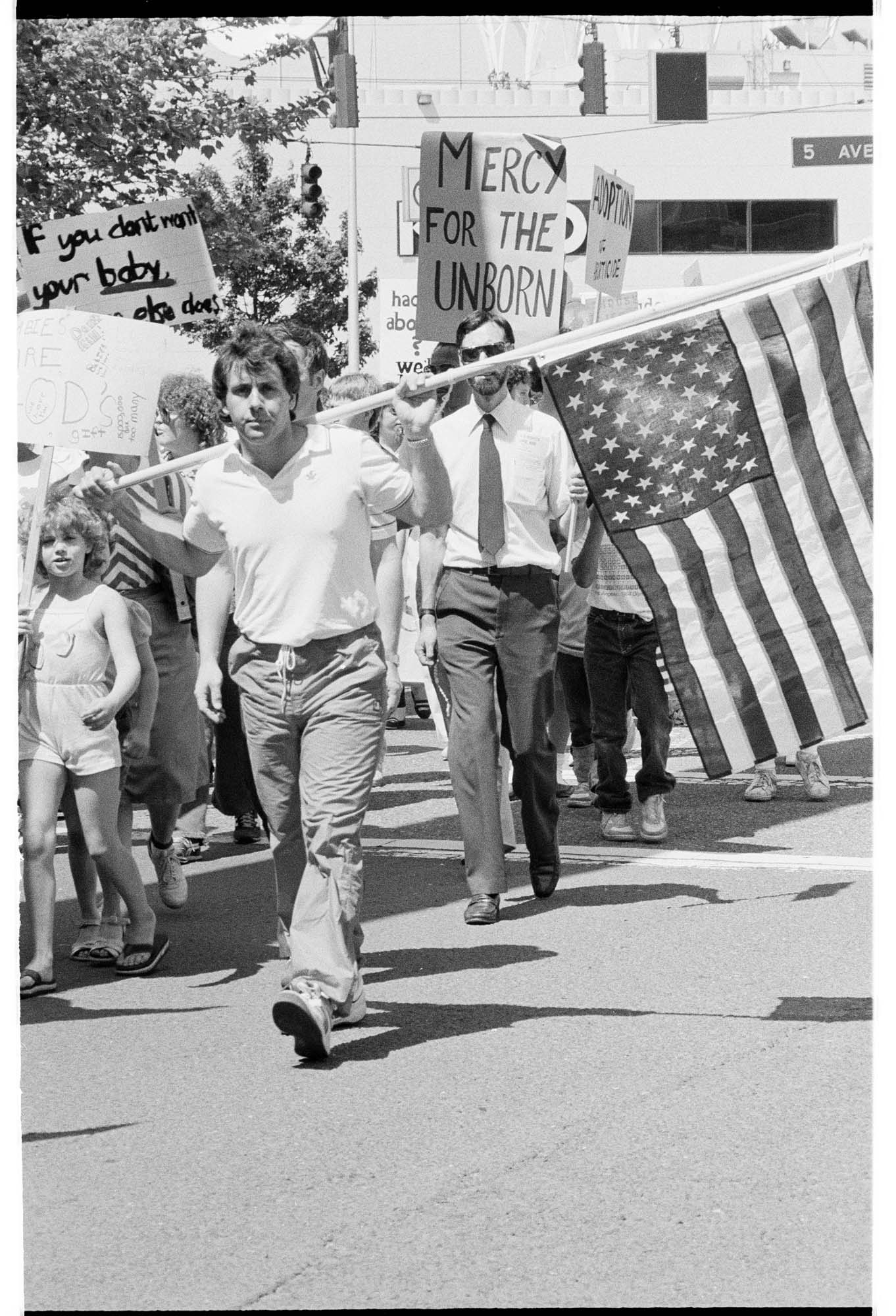 Image of Anti-abortion demonstration, Seattle, October 5, 1986