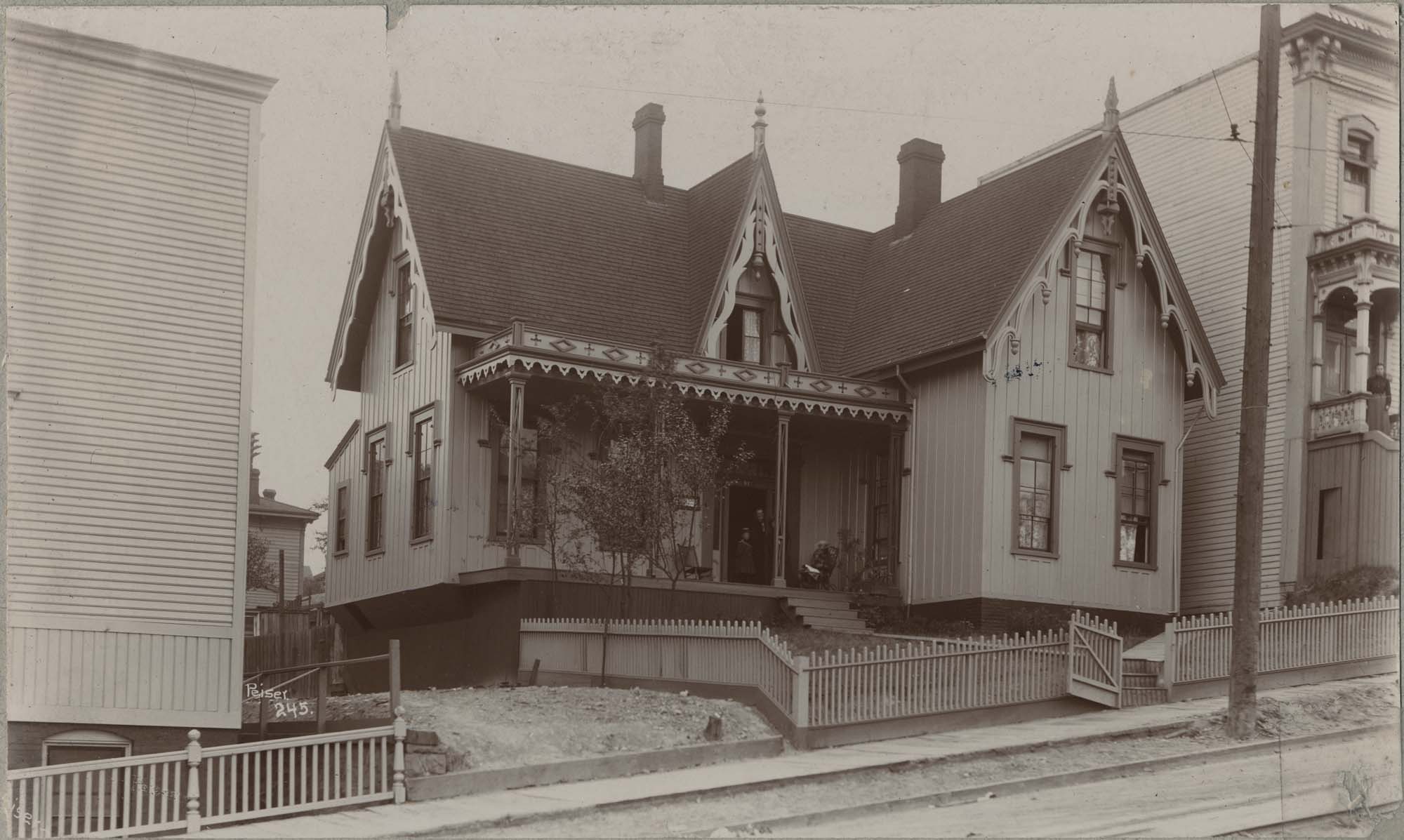 Image of Charles Terry residence, Seattle, circa 1865