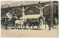 Image of Treat family in front of Loyal Building on Market Street, Seattle, circa 1912