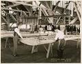 Image of Inspectors examining a wing frame at the Boeing factory, Seattle, October 19, 1929