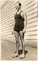 Image of Swimming coach Ray Daughters in swimsuit, circa 1929