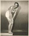 Image of Studio photo of swimmer Helene Madison in swimsuit, circa 1930