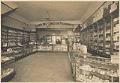 Image of Three men behind counter at Lake Washington pharmacy, Seattle, circa 1905