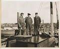 Image of Olson & Winge Marine Works machinists on deck of the Columbia, formerly the King & Winge, Seattle, 1944