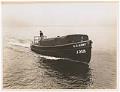 Image of U.S. Army small boat J-258 under way, near Seattle, circa 1943