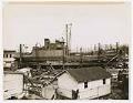 Image of U.S. Navy ship YF-453 in dry dock at the Olson & Winge Marine Works yard, Seattle, circa 1943