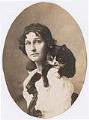 Image of Portrait of Sue Jean Price with cat, Seattle, circa 1925