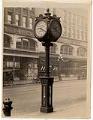 Image of Joseph Mayer & Brothers Co. street clock for Friedlander Jewelers, 2nd Ave., Seattle, circa 1920