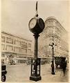 Image of Joseph Mayer & Brothers Co. street clock, Market Street, San Francisco, circa 1920