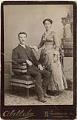 Image of Portrait of John and Carrie Denny, Portland, circa 1887
