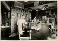 Image of Leonard Brand in his barber shop, Seattle, circa 1932