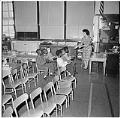 Image of Ruth Geissmar and students at TT Minor Elementary School, Seattle, March 31, 1966