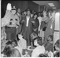Image of Eddie Givens addressing demonstrators at City Hall sit-in, July 25, 1963