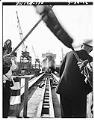 Image of Launch of the USS Coronado at the Lockheed Shipbuilding and Construction Company shipyard, Seattle, July 1, 1966