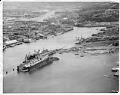 Image of Aerial view of the Associated Shipbuilders shipyard, Seattle, June 14, 1955