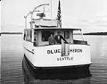 Image of Casey Jones and Norman J. Blanchard aboard the  motor yacht 