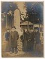 Image of Surviving members of Denny Party at Alki Point monument, Seattle, November 13, 1905