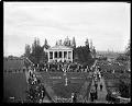 Image of Music Pavilion and spectators at the Alaska-Yukon-Pacific Exposition, 1909