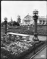 Image of Ornamental plantings near the Agriculture Building at the Alaska-Yukon-Pacific Exposition, 1909