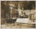 Image of Frank Lemon working on clay model at Pacific Stone Company, Seattle, circa. 1926